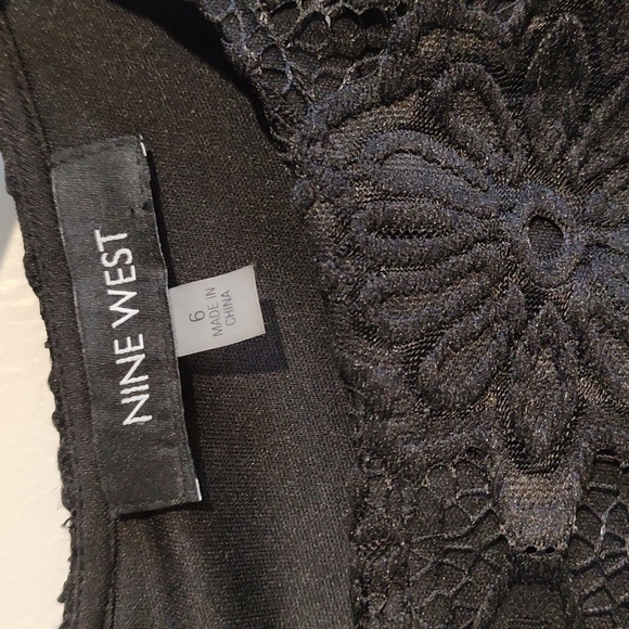 Ladies Nine West Black Lace Dress Size 6 Make An Offer - Picture 4 of 10